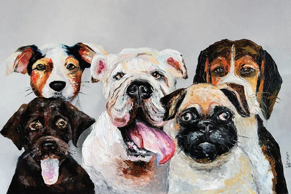 Bulldogs: Company Of Dogs by KuptsovaArt