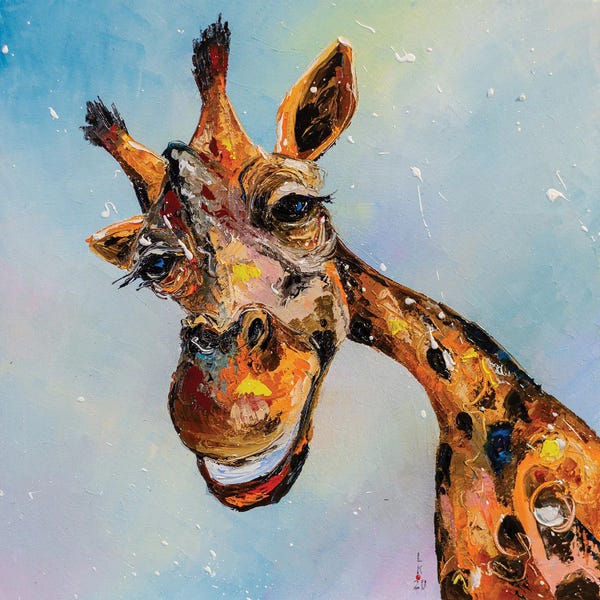 Giraffes: Smile by KuptsovaArt