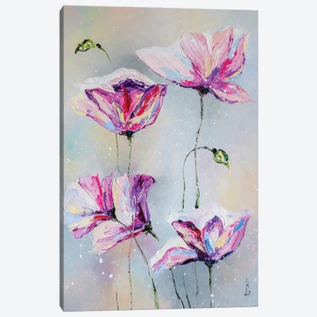 Delicate Flowers Canvas Print #KPV425} by KuptsovaArt Canvas Wall Art