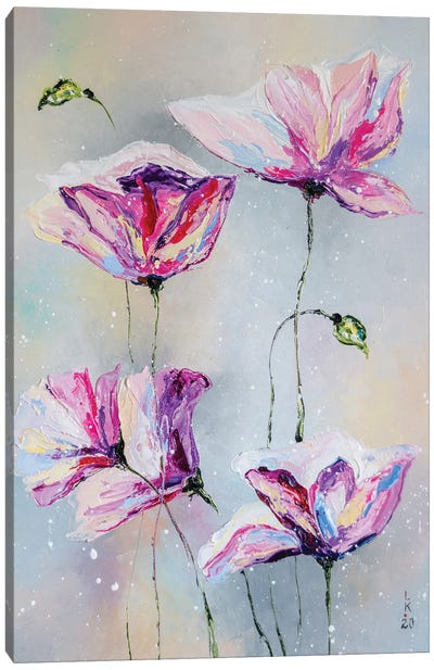 Delicate Flowers Canvas Art Print - KuptsovaArt