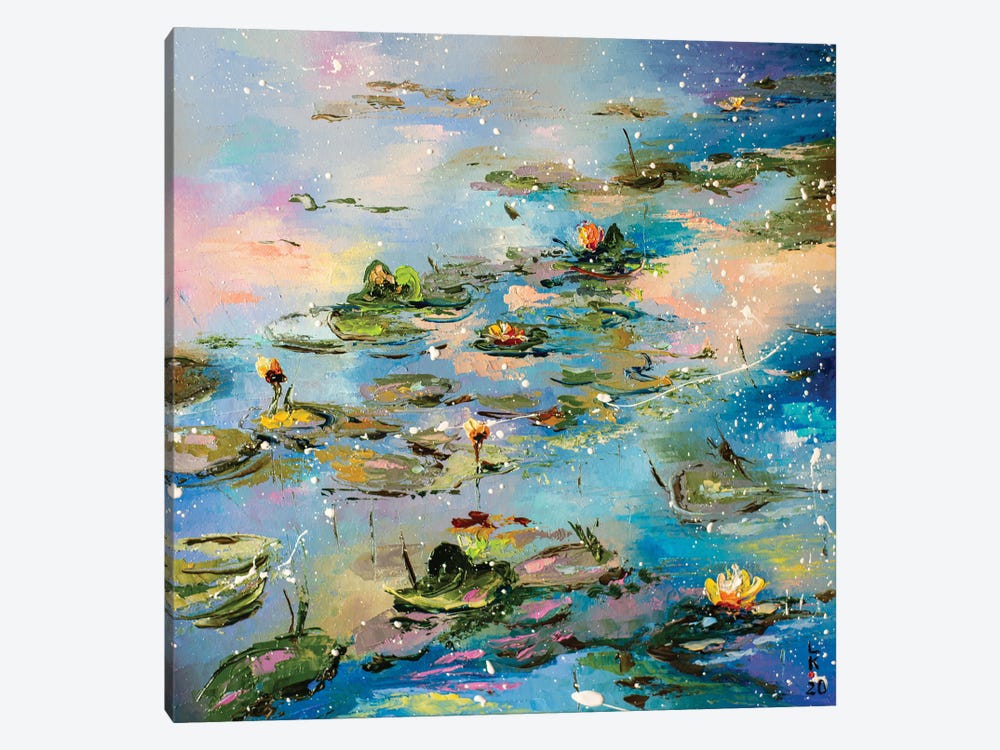 Evening Pond by KuptsovaArt 1-piece Canvas Art Print