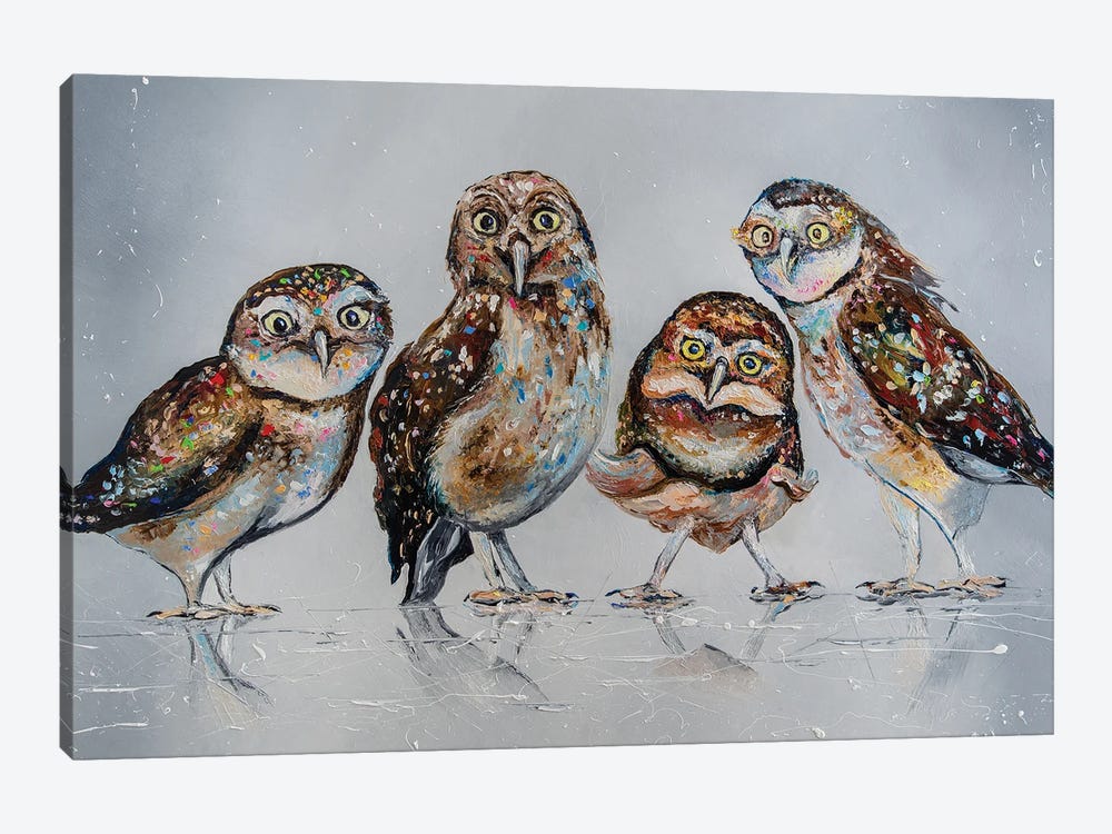 Company Of Owls by KuptsovaArt 1-piece Art Print