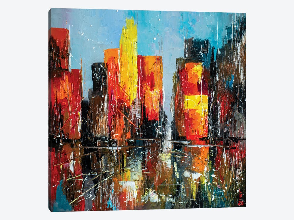 Hot Day In The City by KuptsovaArt 1-piece Canvas Art