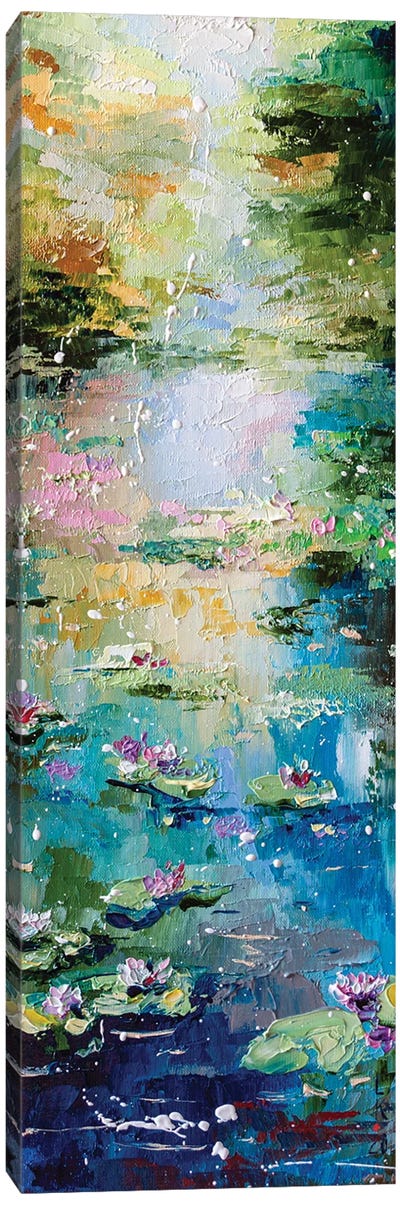 Quiet Pond Canvas Art Print - Current Day Impressionism Art