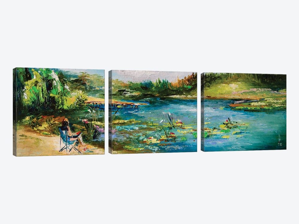 Relax On The River by KuptsovaArt 3-piece Art Print