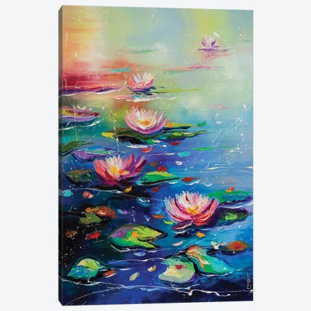 Beautiful Pond Canvas Print #KPV445} by KuptsovaArt Canvas Art