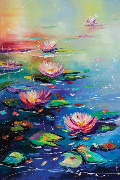 Water Lilies: Beautiful Pond by KuptsovaArt