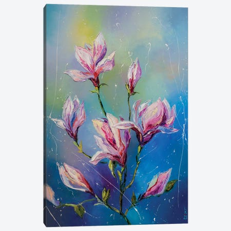 Blooming Magnolia II Canvas Print #KPV446} by KuptsovaArt Canvas Artwork