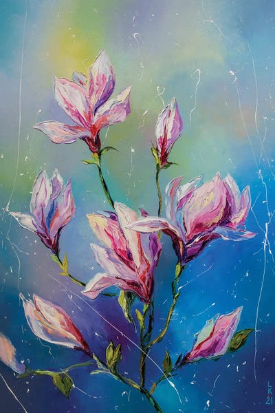 Magnolias: Blooming Magnolia II by KuptsovaArt