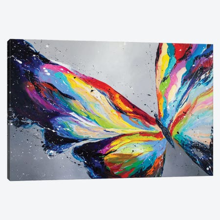 Bright Butterfly Canvas Print #KPV448} by KuptsovaArt Canvas Art Print