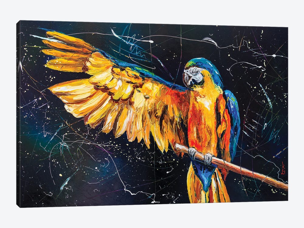 Freedom For Parrots by KuptsovaArt 1-piece Canvas Art