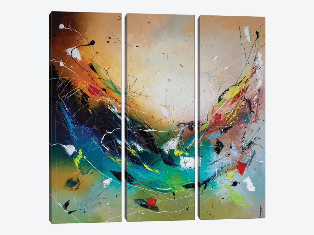 Wave Of Luck by KuptsovaArt 3-piece Canvas Wall Art
