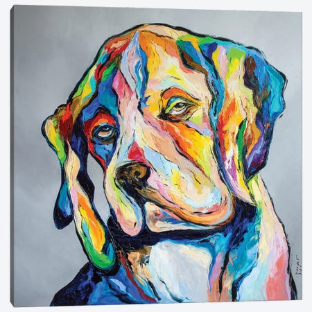 Dog Philosopher II Canvas Print #KPV473} by KuptsovaArt Canvas Art
