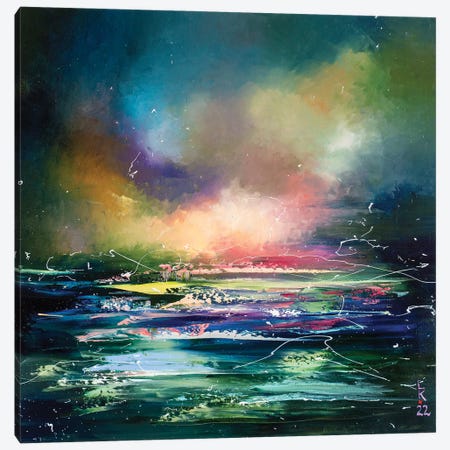 Sea Twilight Canvas Print #KPV480} by KuptsovaArt Canvas Print