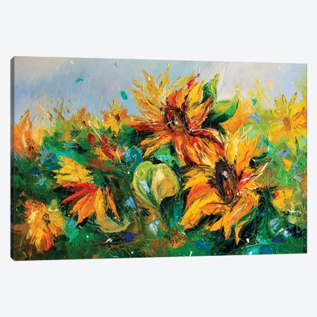 Sunflowers Canvas Print #KPV492} by KuptsovaArt Canvas Art