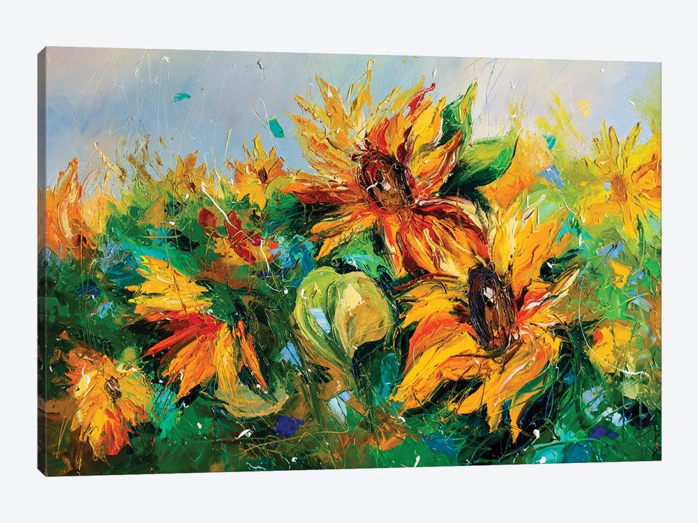 Sunflowers by KuptsovaArt 1-piece Canvas Art