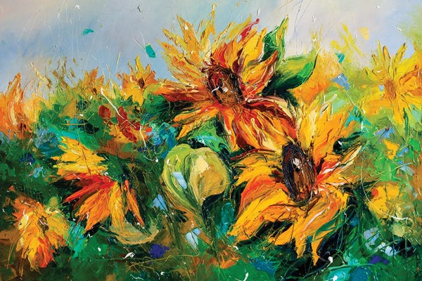 Fine Art Print: Sunflowers by KuptsovaArt