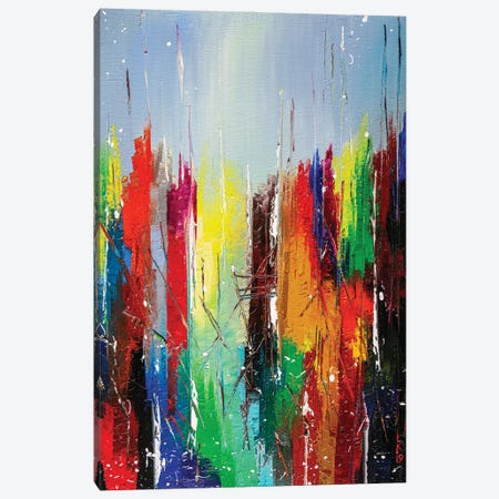 Abstract Cityscape Canvas Print #KPV4} by KuptsovaArt Canvas Artwork