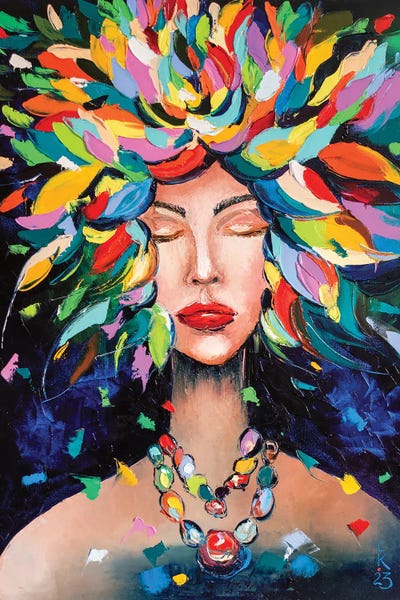 Dreaming Flower Queen by KuptsovaArt multi panel art