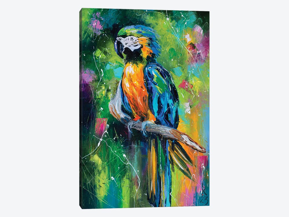 Parrot by KuptsovaArt 1-piece Canvas Wall Art