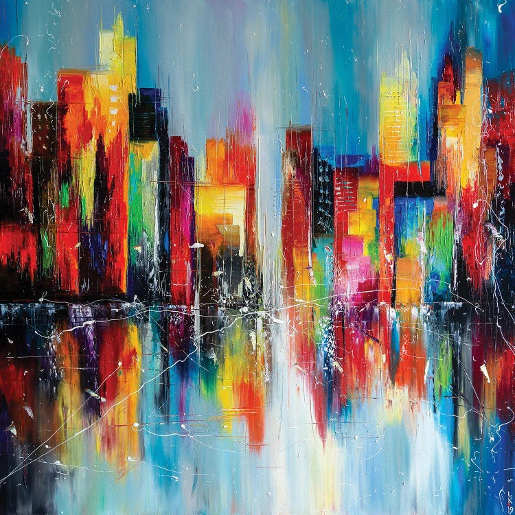 Down Town After Rain