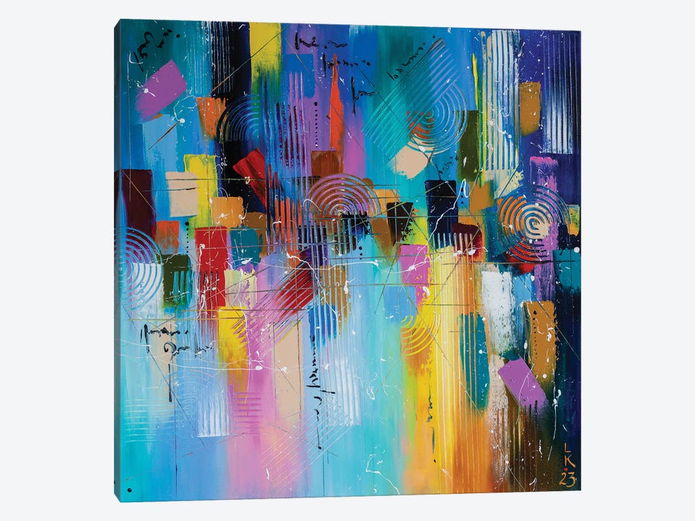Colorful District by KuptsovaArt 1-piece Canvas Wall Art