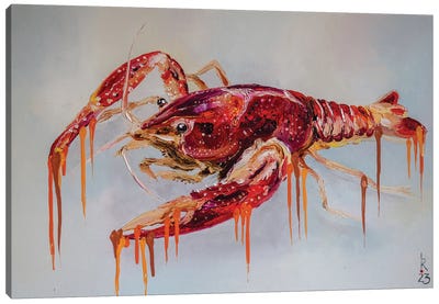 Cancer Canvas Art Print - Lobster Art