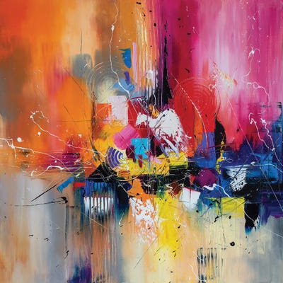 Crimson Sunset Over The City by KuptsovaArt canvas print