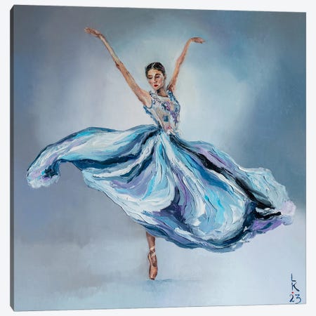 Pretty Ballerina Canvas Print #KPV516} by KuptsovaArt Canvas Wall Art
