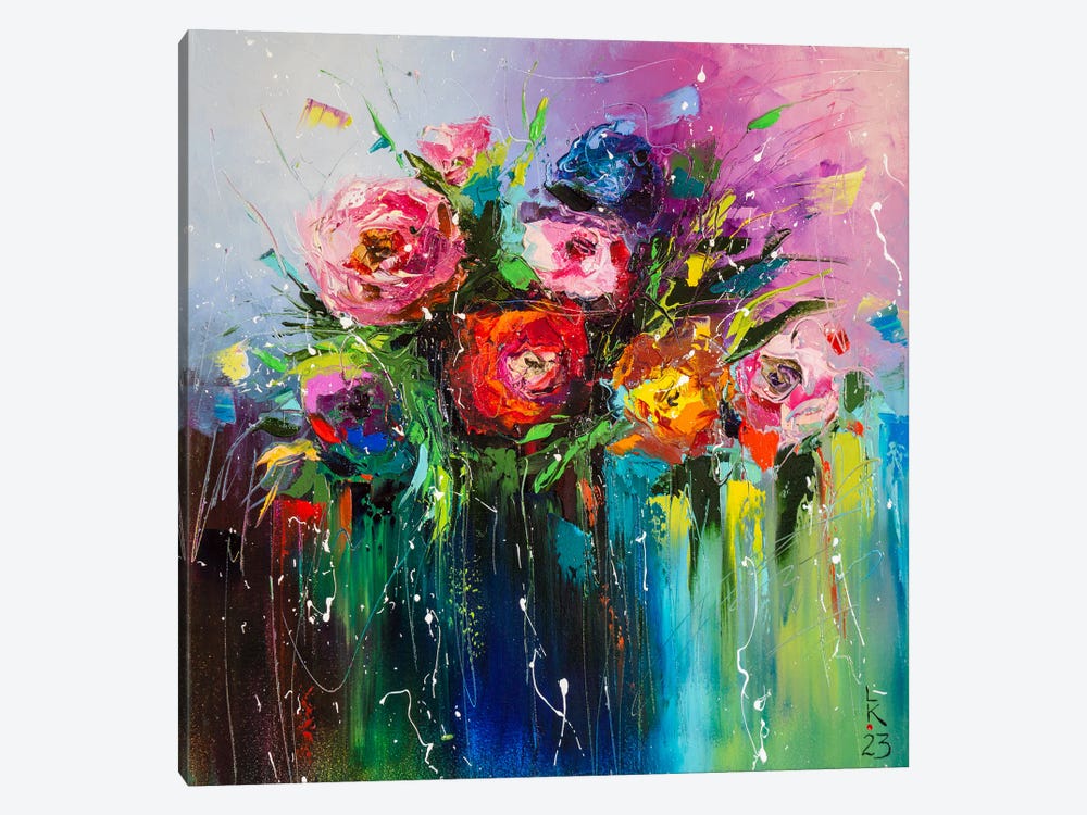 Roses In My Garden II by KuptsovaArt 1-piece Canvas Art