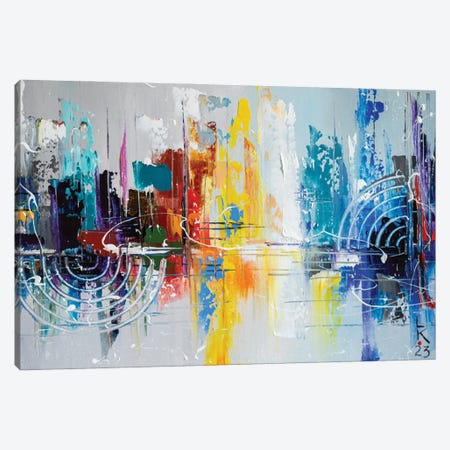 City Of Colored Dreams Canvas Print #KPV529} by KuptsovaArt Canvas Artwork
