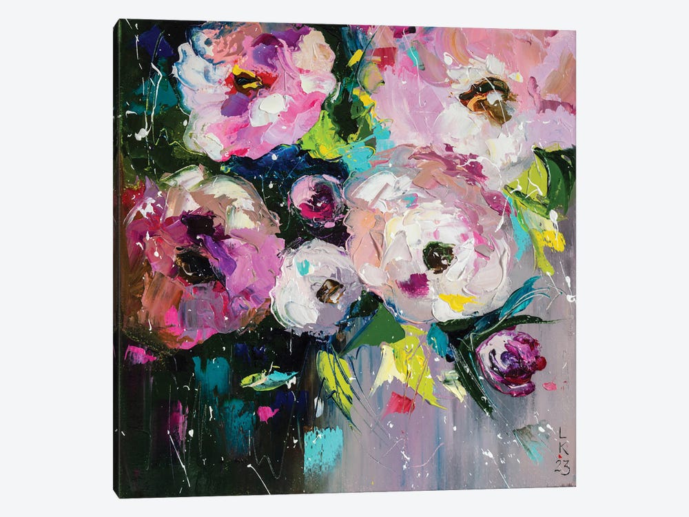 Tea Roses by KuptsovaArt 1-piece Canvas Print