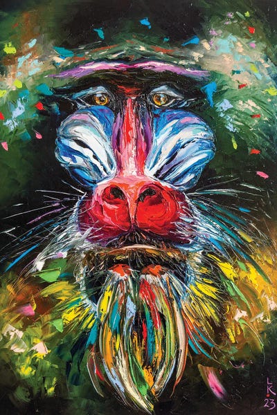 Mandrill by KuptsovaArt multi panel art