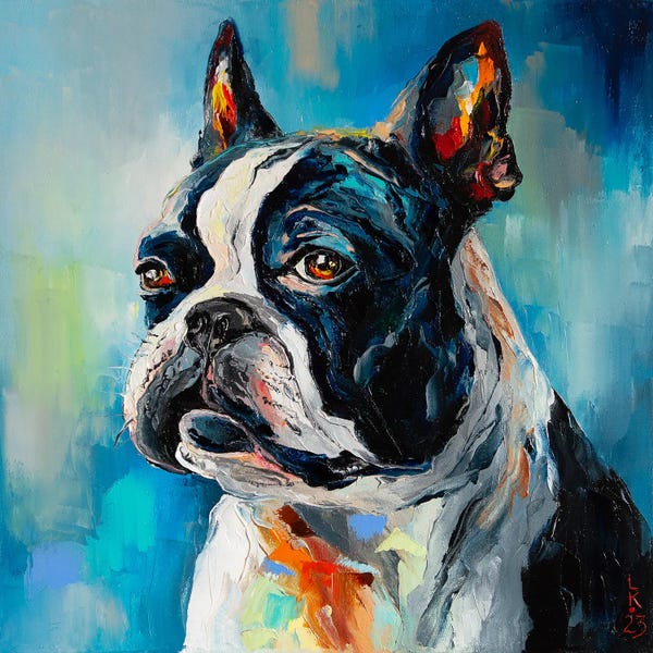 Boston Terriers: Boston Terrier by KuptsovaArt