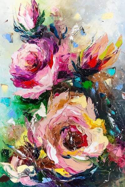 Symphony Of Blooming Roses by KuptsovaArt canvas print