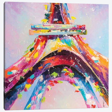Eiffel Tower Canvas Print #KPV56} by KuptsovaArt Art Print