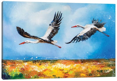Messengers Of Peace Canvas Art Print - KuptsovaArt
