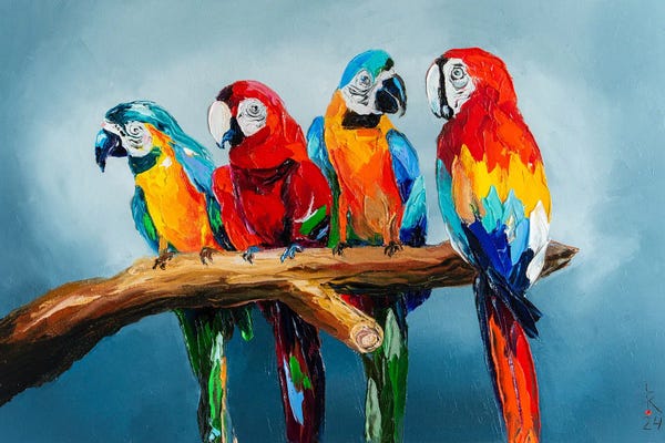 Parrots: Company Of Parrots II by KuptsovaArt