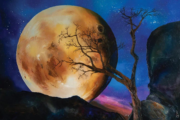 Moon Rising by KuptsovaArt wall art