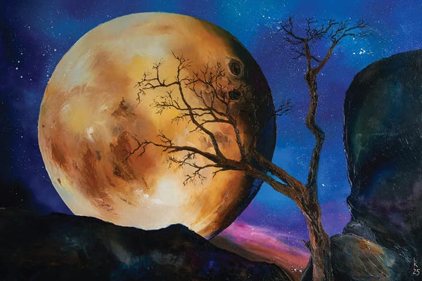 Cliffs: Moon Rising by KuptsovaArt