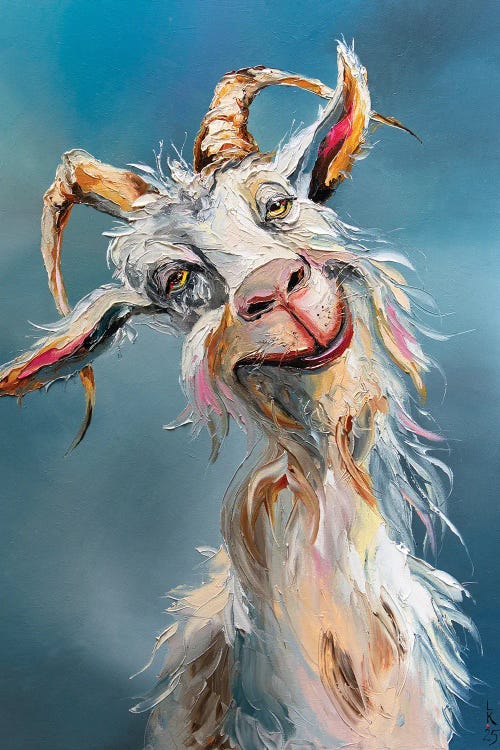Goat With The Most by KuptsovaArt wall art