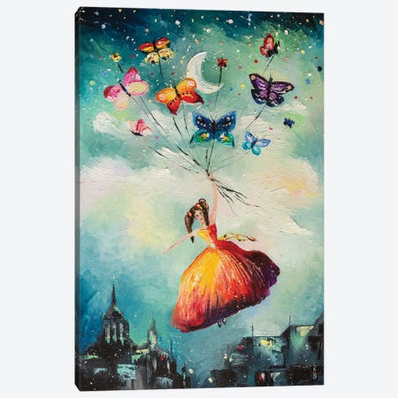 Fly Away Canvas Print #KPV67} by KuptsovaArt Canvas Artwork