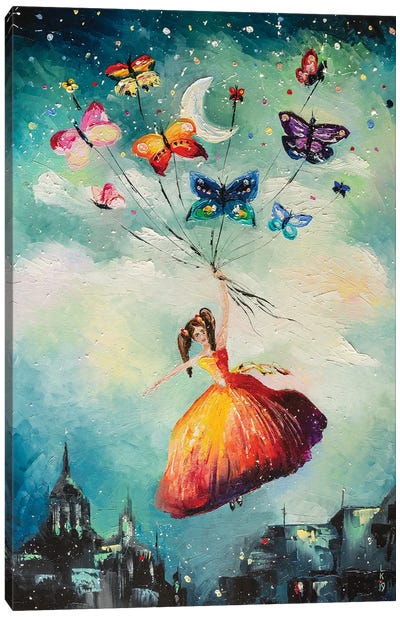 Fly Away Canvas Art Print - KuptsovaArt