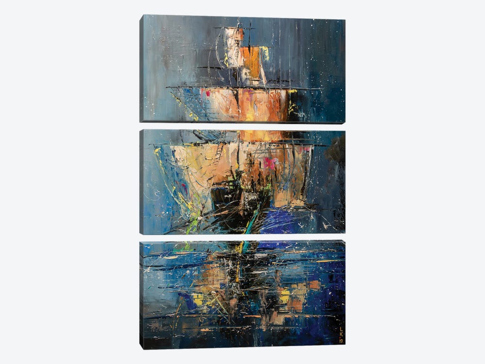 Ghost Ship by KuptsovaArt 3-piece Canvas Artwork