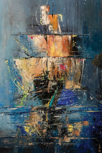 Sailboats: Ghost Ship by KuptsovaArt