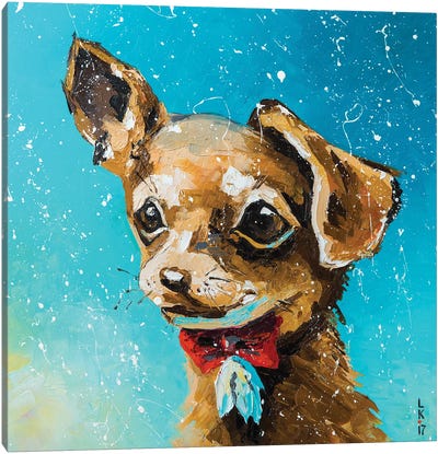 Glamorous Dog Canvas Art Print - KuptsovaArt