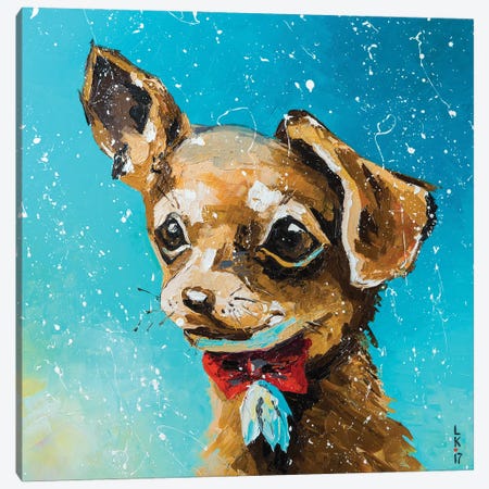 Glamorous Dog Canvas Print #KPV78} by KuptsovaArt Canvas Art