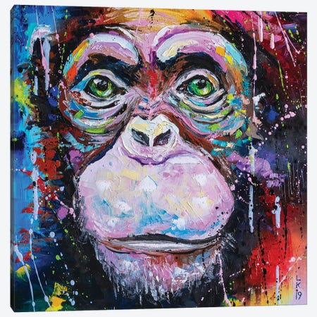 I'm Chimpanzee Canvas Print #KPV90} by KuptsovaArt Canvas Art