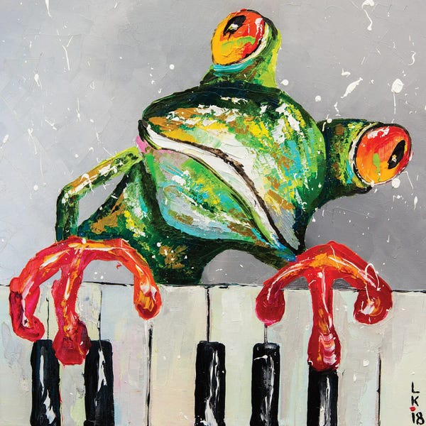 Frogs: I'm Only The Piano Player by KuptsovaArt