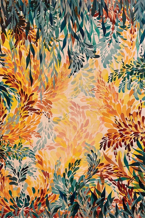 Turquoise Yellow by Shushanik Karapetyan wall art